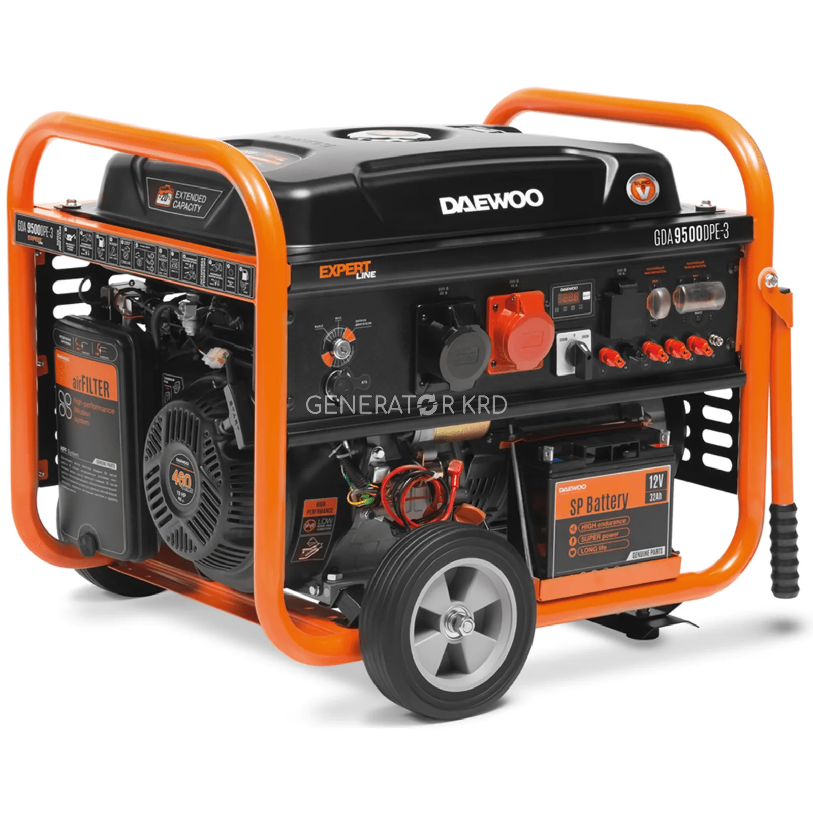 Генератор DAEWOO GDA 9500DPE-3