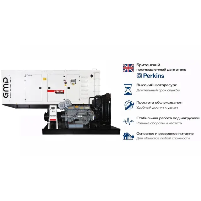 Генератор Perkins GMP 900PM в кожухе