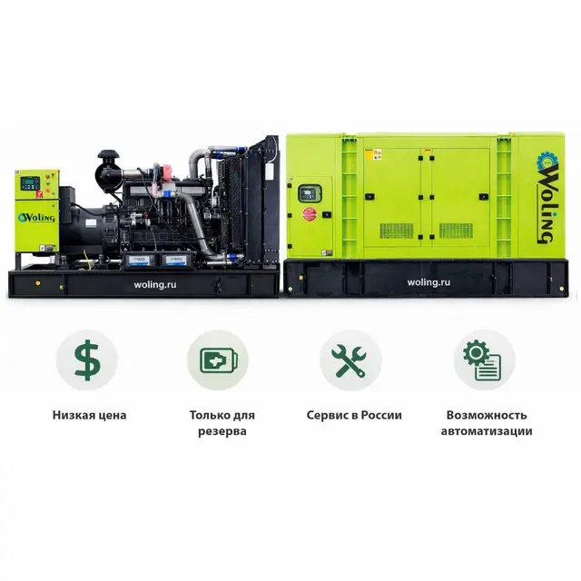Генератор Woling GMP АД330 в кожухе