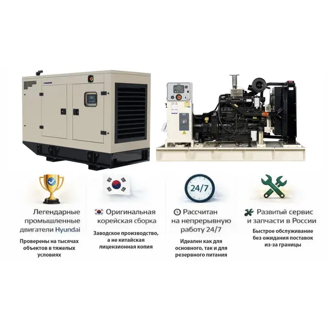 Генератор Hyundai GMP AH132 в кожухе