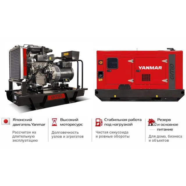 Генератор Yanmar GMP 8YN в кожухе