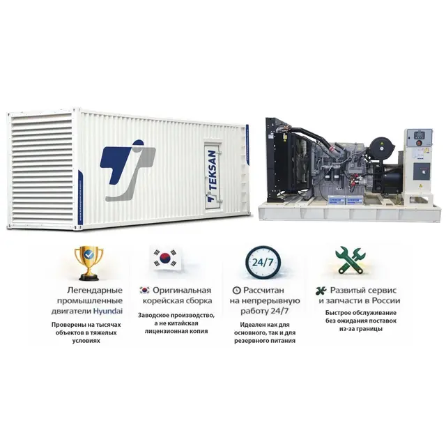 Генератор Hyundai GMP AH650 в кожухе